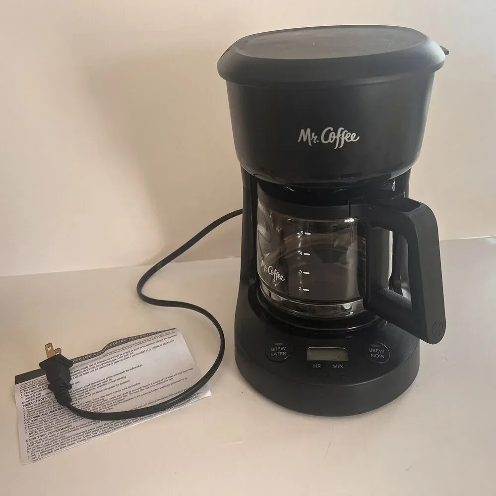 Mr Coffee/Mini Brew Programmable 5 Cup Drip Coffee Maker Brewer #BVMC-PCO5BL4